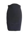 Antonio Berardi Midi Skirt In Black Rayon In Black