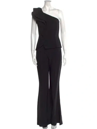 Pre-owned Antonio Berardi One-shoulder Jumpsuit In Black