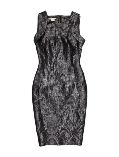 Pre-owned Antonio Berardi Printed Knee-length Dress In Gray