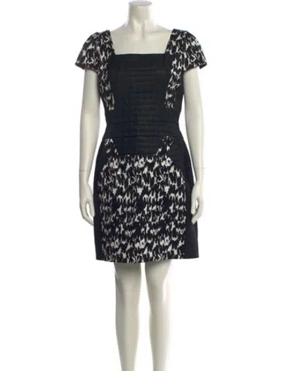 Pre-owned Antonio Berardi Printed Mini Dress In Black