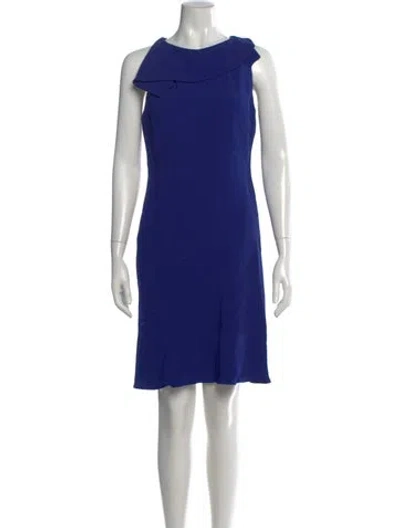 Pre-owned Antonio Berardi Scoop Neck Knee-length Dress In Blue