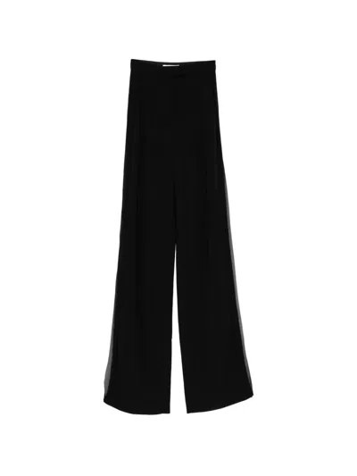 Antonio Berardi Sheer-panelled Trousers In Black