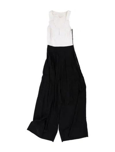 Pre-owned Antonio Berardi Silk Jumpsuit In Black/blue