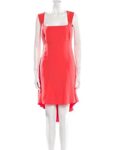 Pre-owned Antonio Berardi Square Neckline Midi Length Dress In Orange