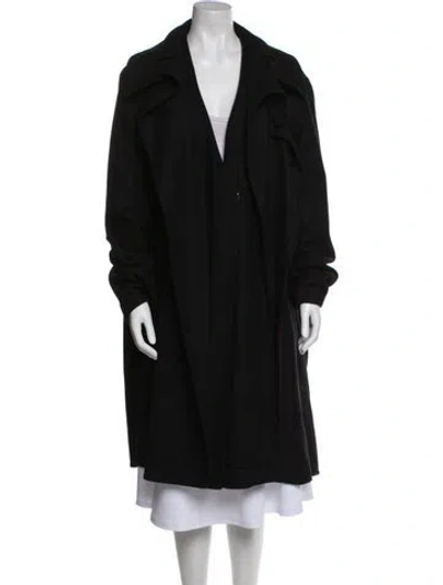 Pre-owned Antonio Berardi Virgin Wool Coat In Black