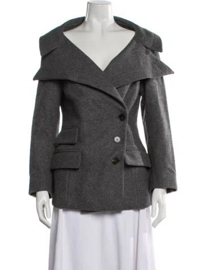 Pre-owned Antonio Berardi Virgin Wool Jacket In Gray