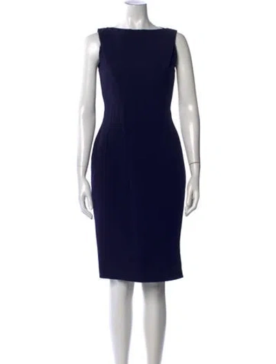 Pre-owned Antonio Berardi Virgin Wool Knee-length Dress In Black