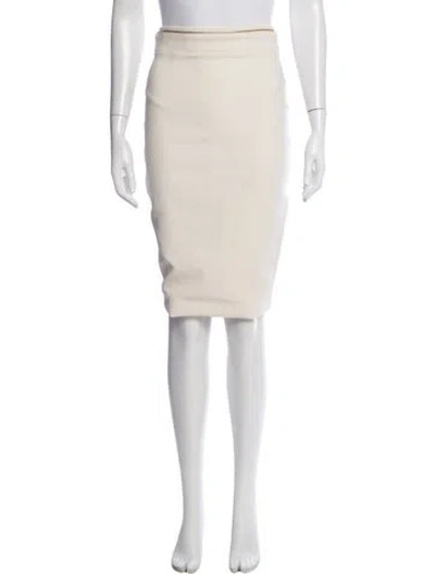 Pre-owned Antonio Berardi Virgin Wool Knee-length Skirt In Neutrals