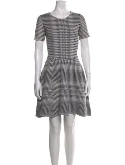 Pre-owned Antonio Berardi Virgin Wool Mini Dress In Gray