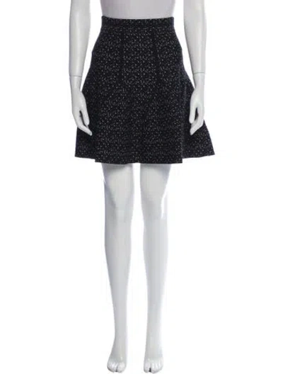 Pre-owned Antonio Berardi Virgin Wool Mini Skirt In Blue