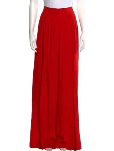 Pre-owned Antonio Berardi Wide Leg Pants In Red