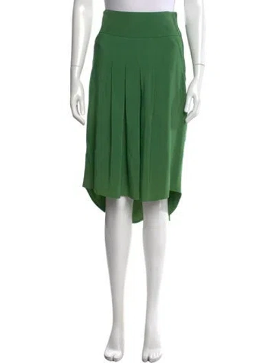 Pre-owned Antonio Berardi Wool Midi Length Skirt In Green