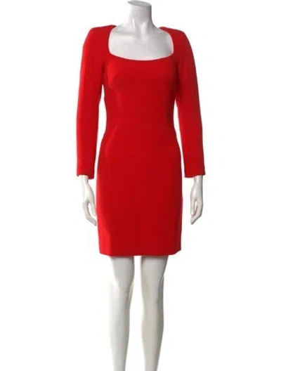Pre-owned Antonio Berardi Wool Mini Dress In Red