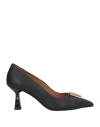 Antonio Borelli Woman Pumps Black Size 7 Leather In Black