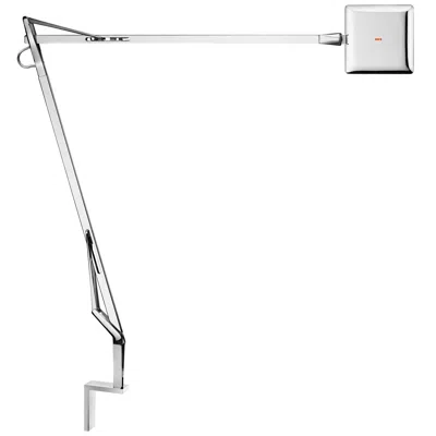 Pre-owned Antonio Citterio Flos Kelvin Edge Led Tension Table Lamp In Chrome By  In Transparent