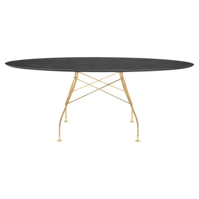 Pre-owned Antonio Citterio Kartell Glossy Table In Black Marble By
