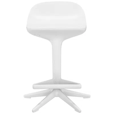 Pre-owned Antonio Citterio Kartell Spoon Adjustable Stool In White By  & Toan Nguyen
