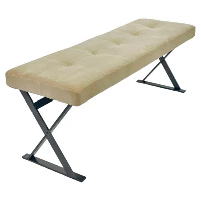 Pre-owned Antonio Citterio X Frame Bench By  For B&b Italia/maxalto In Sand