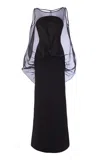 Antonio Grimaldi Camille Mesh Blouson Dress In Black