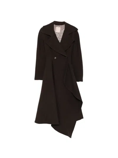 Antonio Marras Asymmetric Double-breasted Coat In Brown
