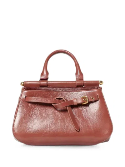 Antonio Marras Buckle-detail Leather Shoulder Bag In Brown