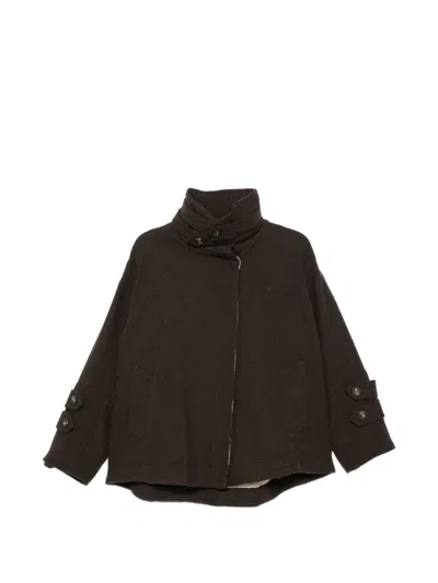 Antonio Marras Button-detail High-neck Jacket In Brown