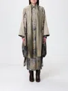 Antonio Marras Patchwork Printed Cape In Gold