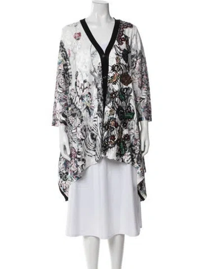 Pre-owned Antonio Marras Floral Print Jacket In Neutrals