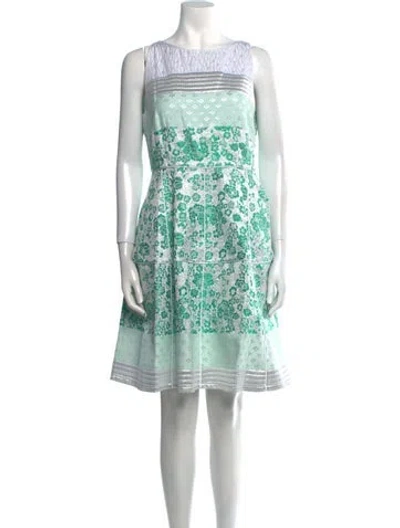 Pre-owned Antonio Marras Floral Print Mini Dress In Green