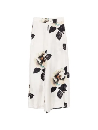 Antonio Marras Floral-print Trousers In Neutral