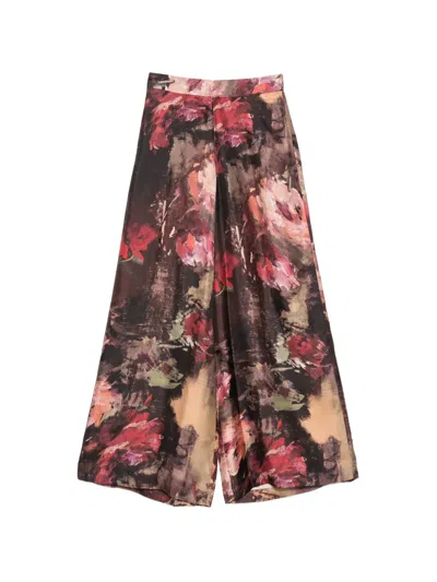 Antonio Marras Floral-print Palazzo Pants In Multi
