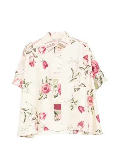 Antonio Marras Floral-print Shirt In Neutral