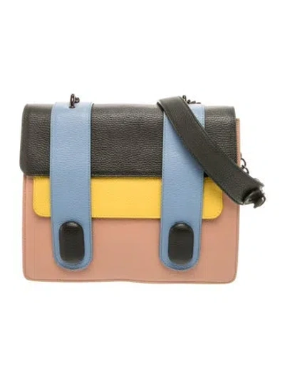 Pre-owned Antonio Marras Leather Shoulder Bag In Blue