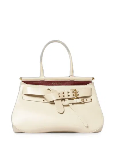 Antonio Marras Medium Tanit Leather Tote Bag In Neutral