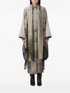 Antonio Marras Patchwork Printed Cape In Neutral