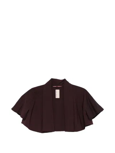 Antonio Marras Pinstripe Cape In Burgundy