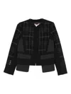 Antonio Marras Plaid Panelled Jacket In Black