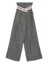 Antonio Marras Plaid Trousers In Gray