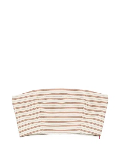 Antonio Marras Striped Bandeau Top In Multi