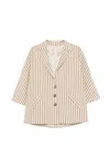Antonio Marras Striped-pattern Blazer In Neutral