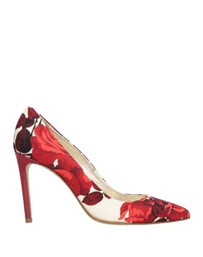 Antonio Marras Woman Pumps Red Size 7.5 Textile Fibers