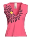 Antonio Marras Woman Top Fuchsia Size 3 Polyamide, Elastane In Pink