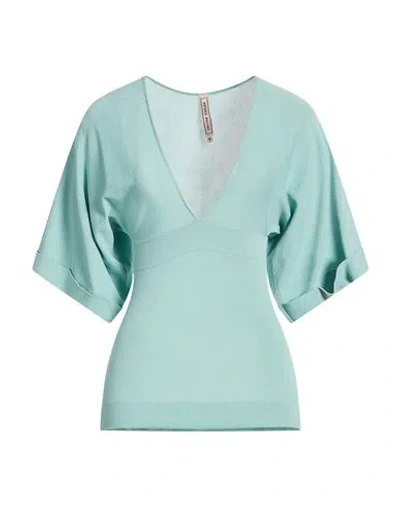 Antonio Marras Woman Top Turquoise Size M Viscose, Polyamide In Multi