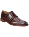 Antonio Maurizi Double Monk Leather Loafer In Brown