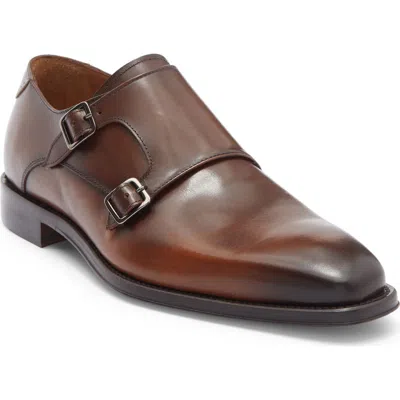 Antonio Maurizi Double Monk Strap Shoe In Brown