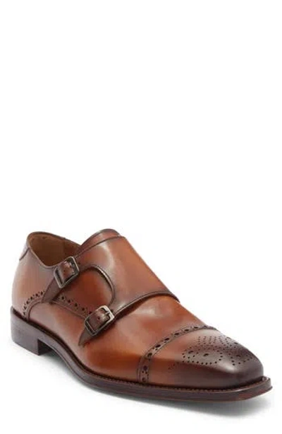 Antonio Maurizi Double Monk Strap Shoe In Brown