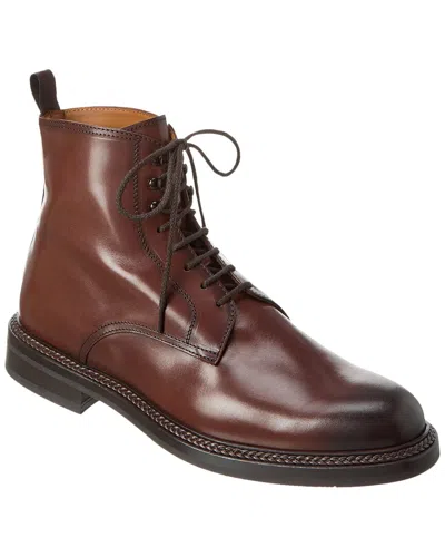 Antonio Maurizi Leather Boot In Brown
