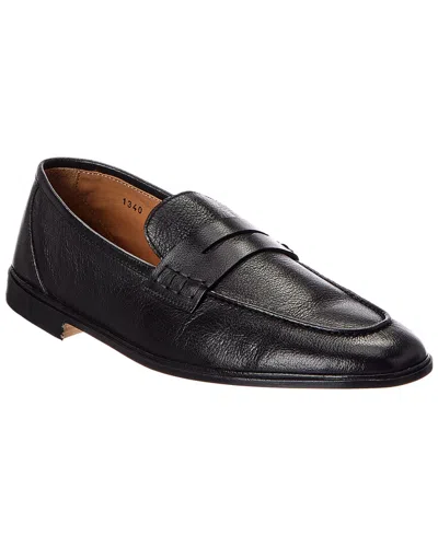 Antonio Maurizi Leather Loafer In Black