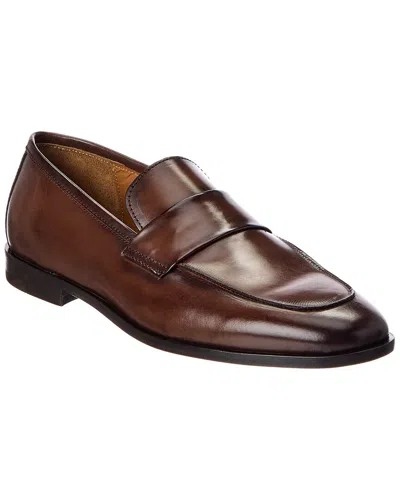 Antonio Maurizi Leather Loafer In Brown