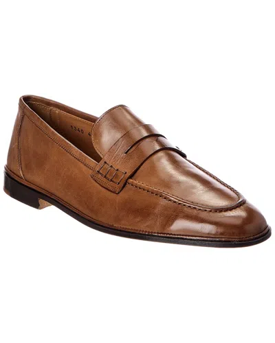 Antonio Maurizi Leather Loafer In Brown